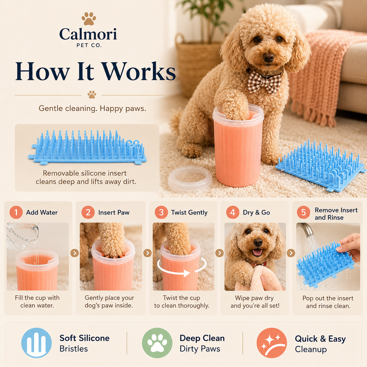 Calmori™ PawPure Dog Paw Cleaner